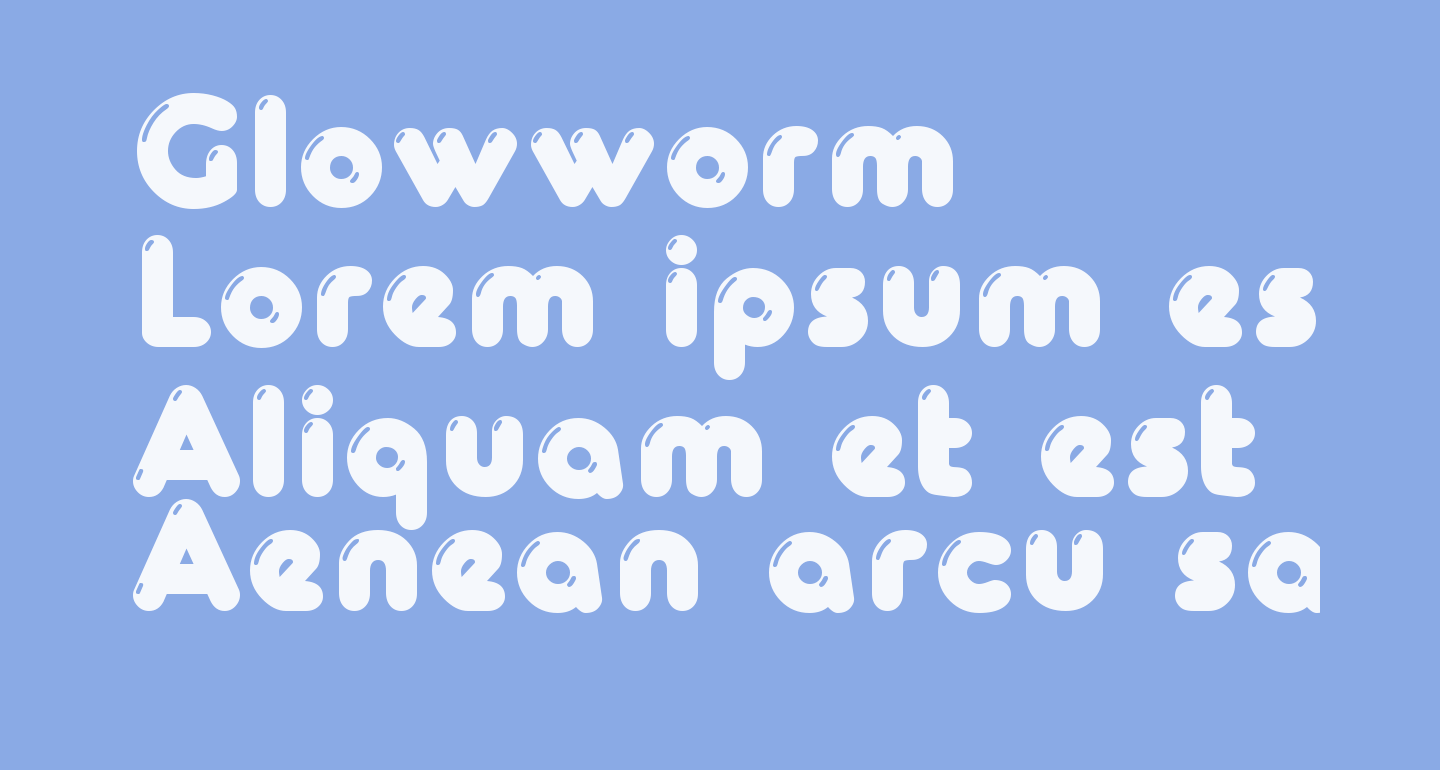 Glowworm free Font What Font Is