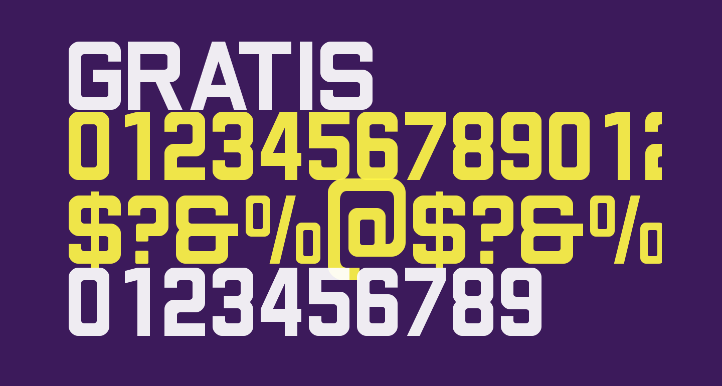 GRATIS free Font - What Font Is