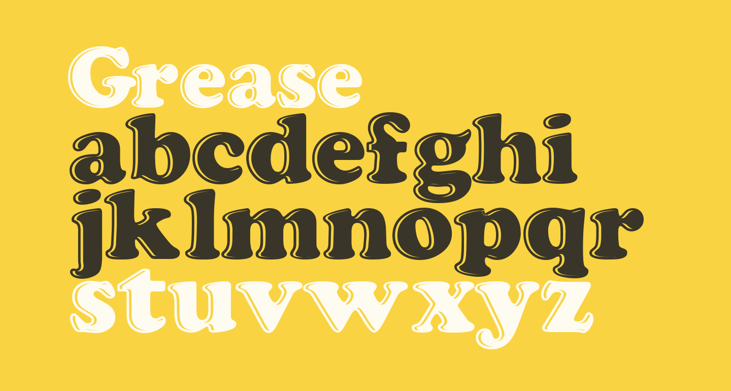 Grease free Font What Font Is