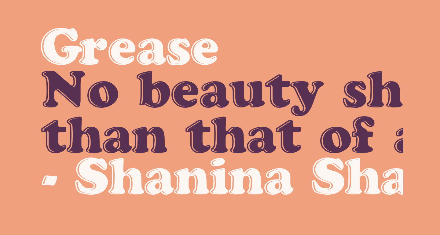 Grease free Font What Font Is