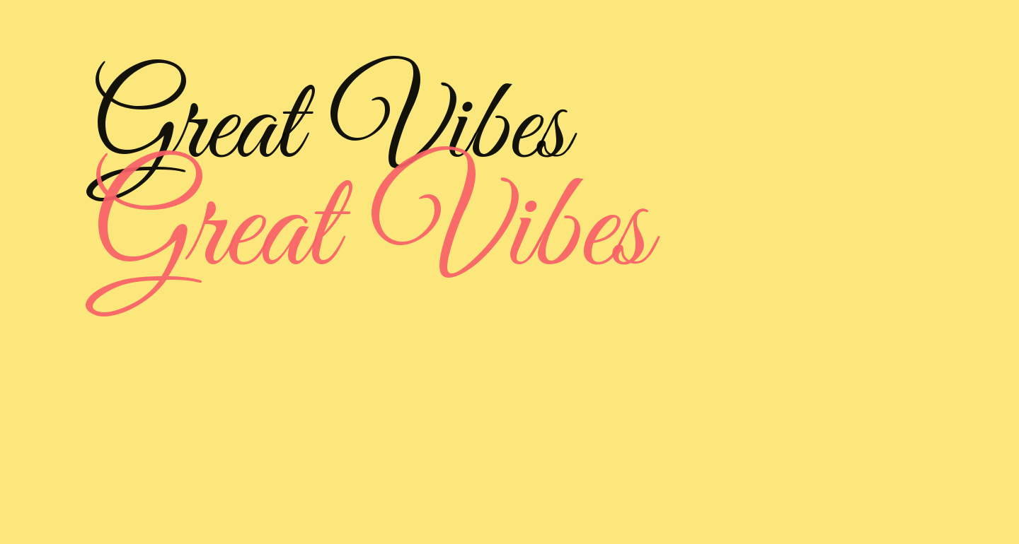 Great Vibes free Font - What Font Is