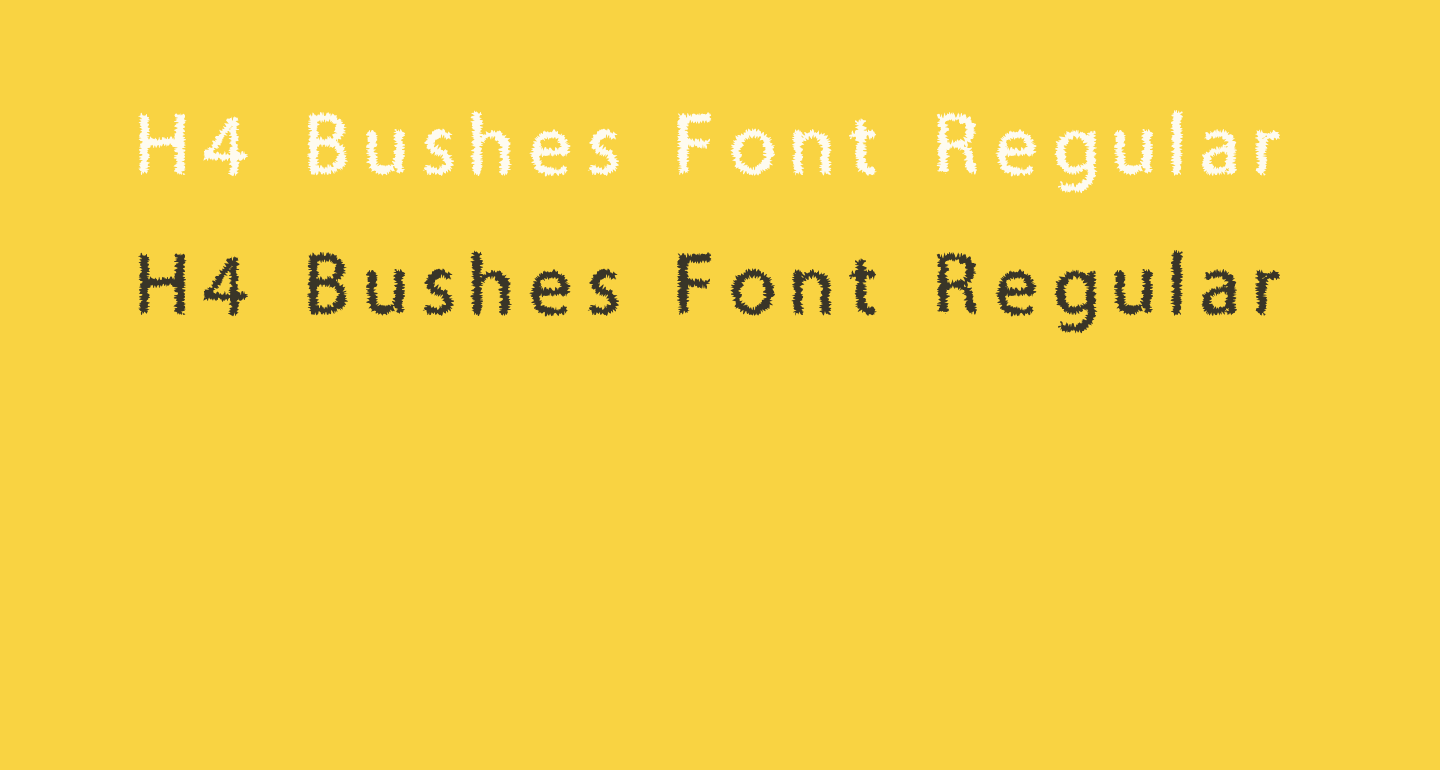 h4-bushes-font-regular-free-font-what-font-is