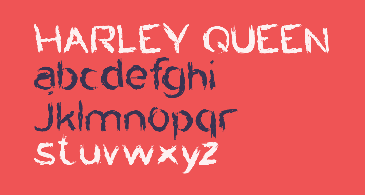 HARLEY QUEEN free Font What Font Is