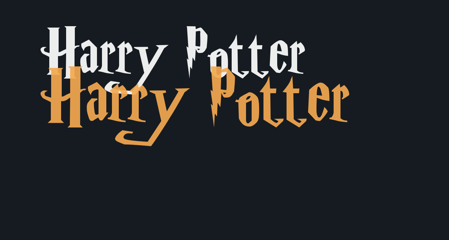 harry potter font free download
