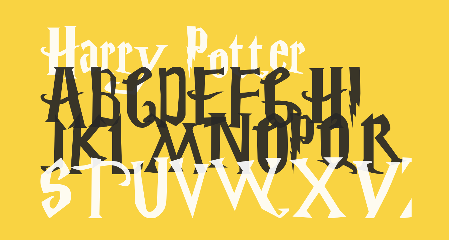 what font is harry potter free