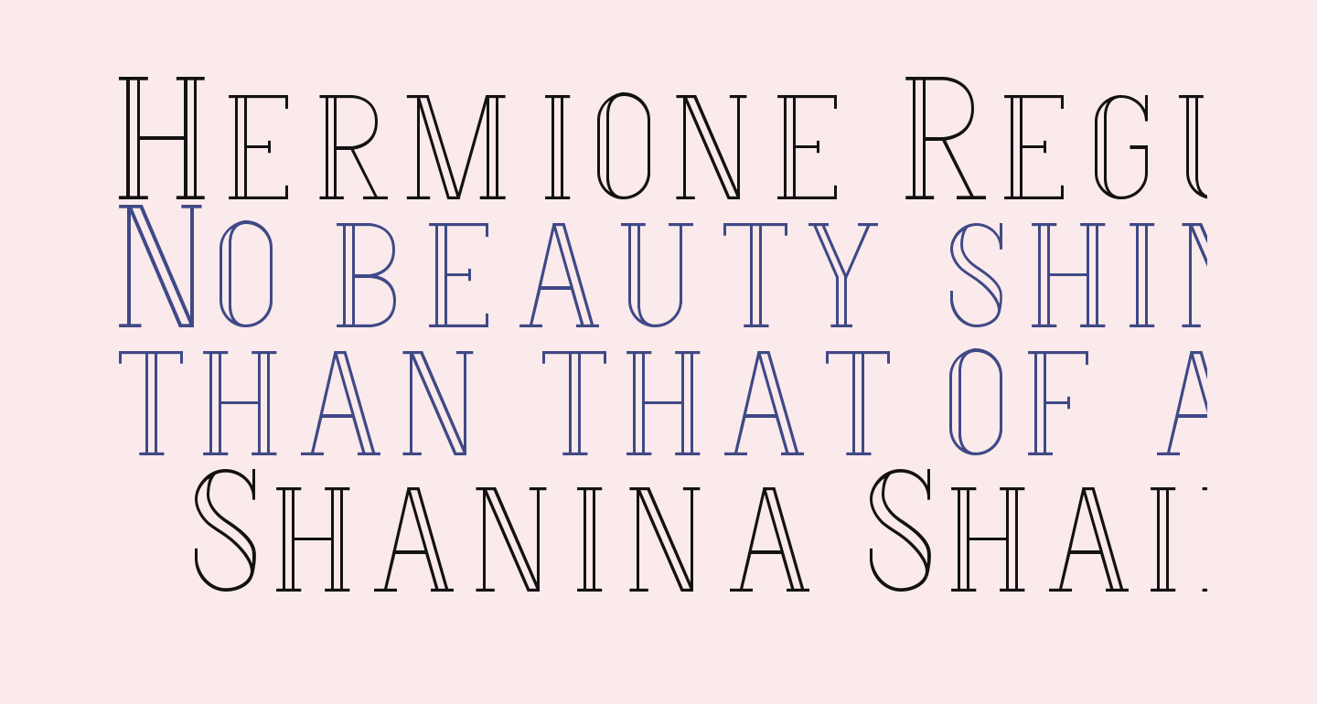 Hermione-Regular free Font - What Font Is