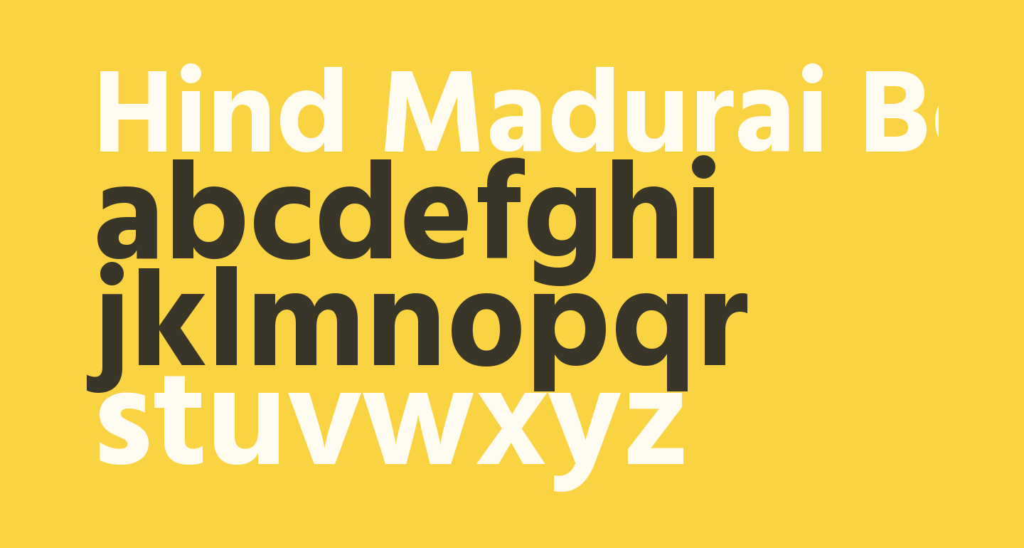 Hind Madurai Bold free Font - What Font Is