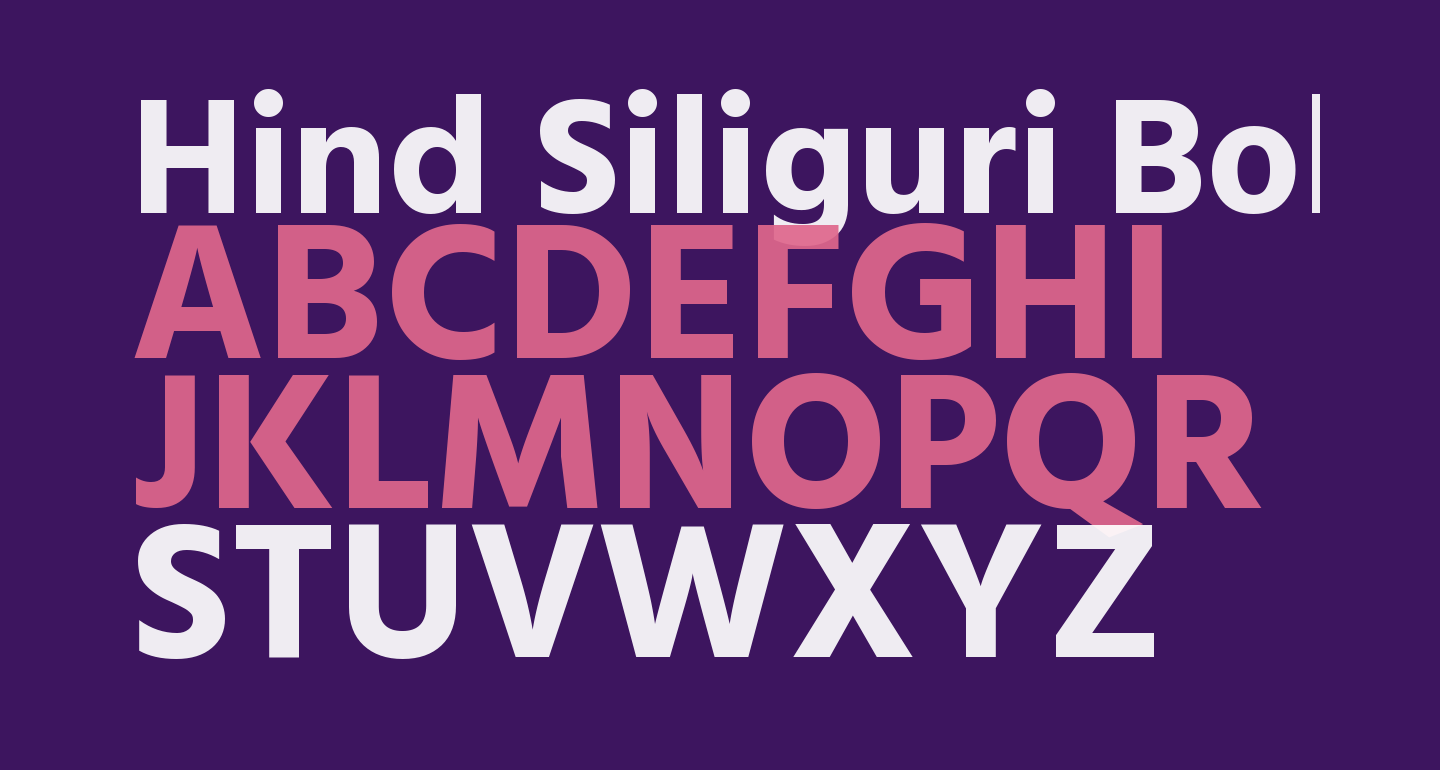 Hind Siliguri Bold free Font - What Font Is