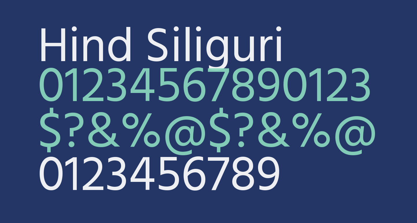 Hind Siliguri free Font - What Font Is