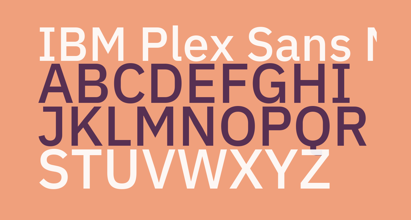 ibm plex sans