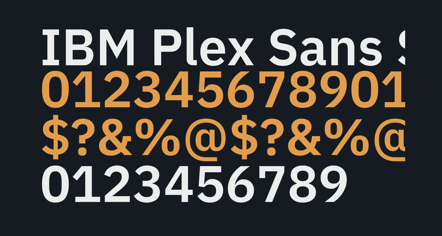 ibm plex sans