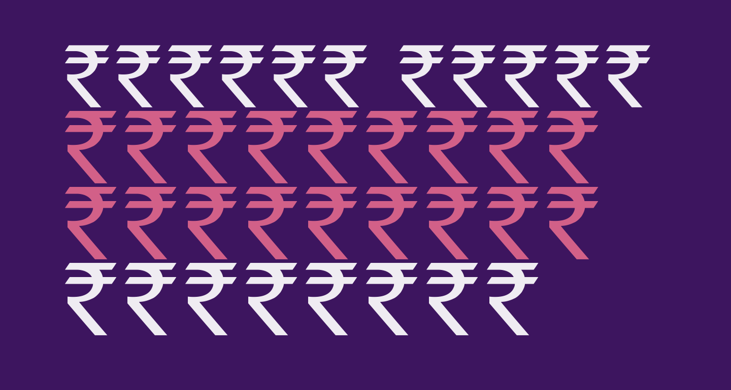 Indian Rupee Font free Font What Font Is