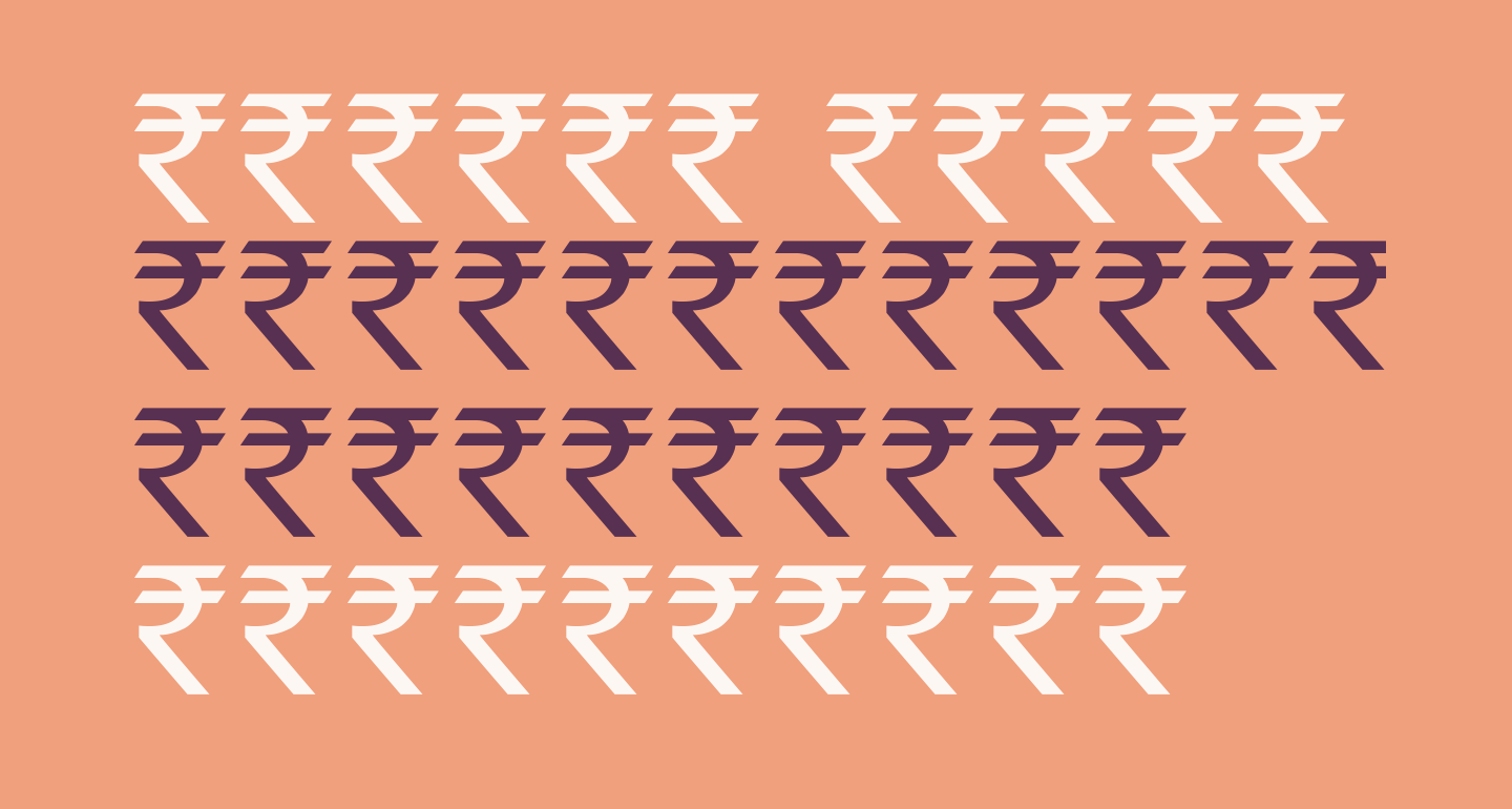 Indian Rupee Font free Font What Font Is