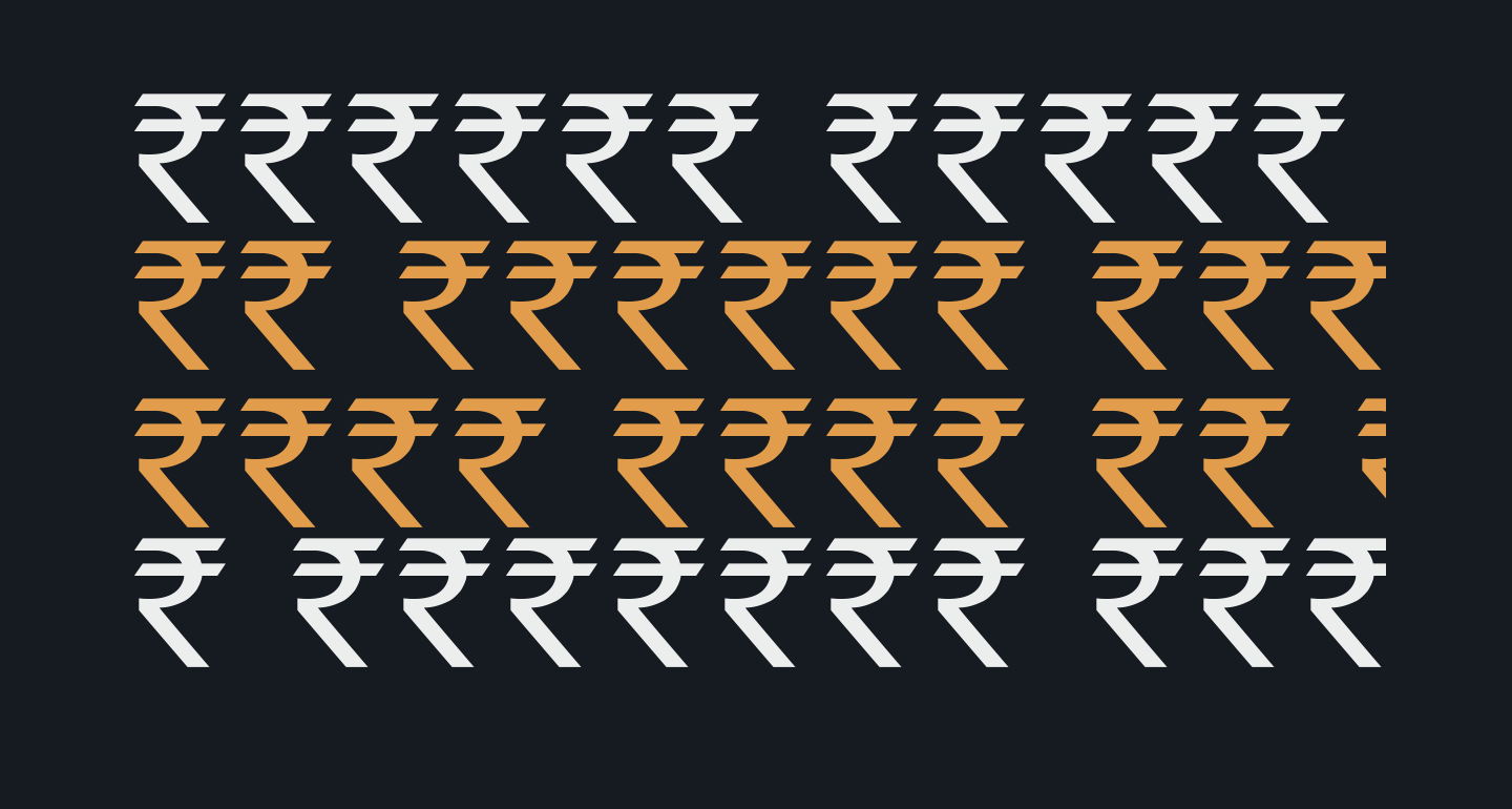 Indian Rupee Font free Font What Font Is