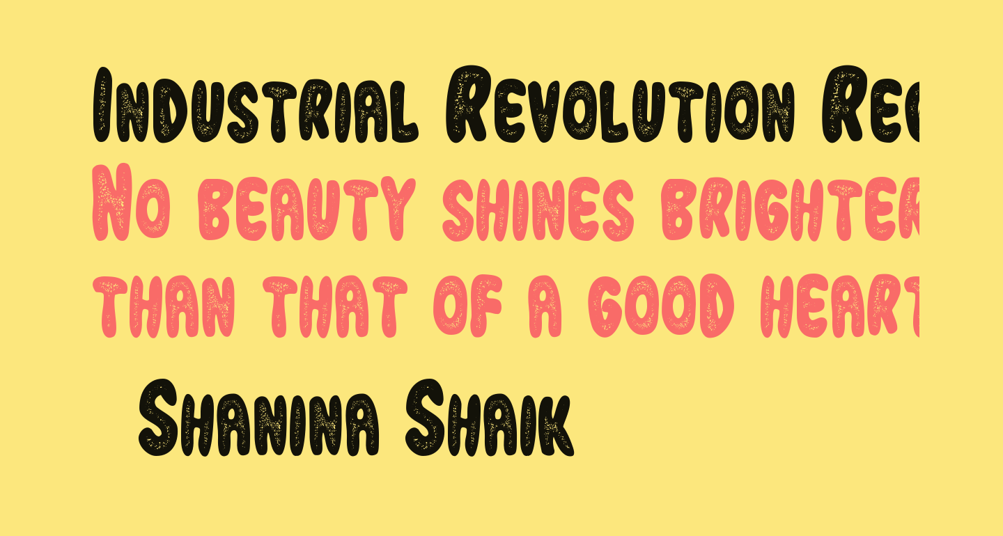 Industrial Revolution Regular free Font What Font Is