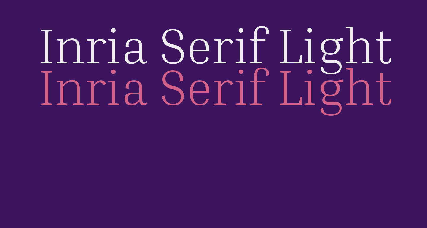 Inria Serif Light free Font - What Font Is