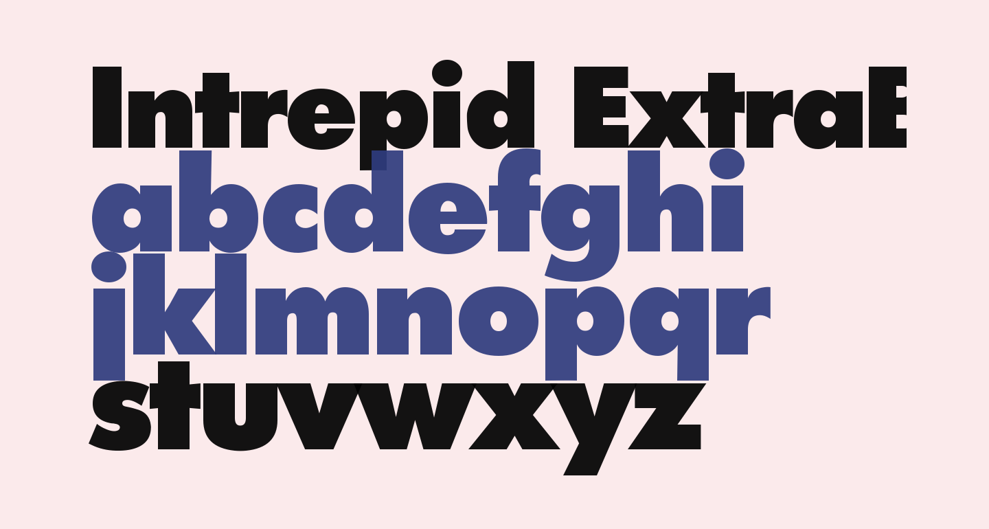 Intrepid ExtraBold free Font What Font Is