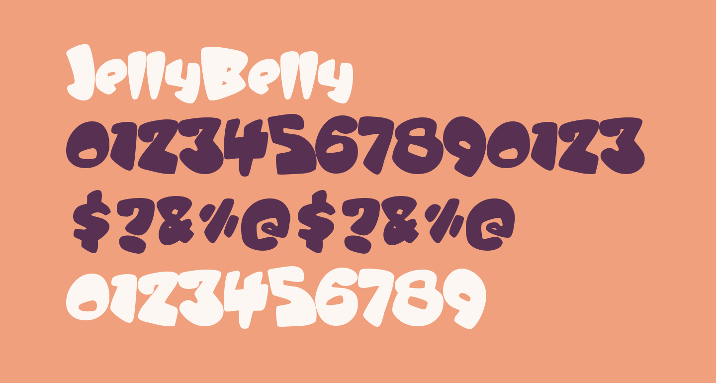 JellyBelly free Font What Font Is