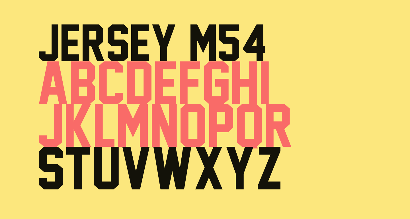 jersey m54 google font