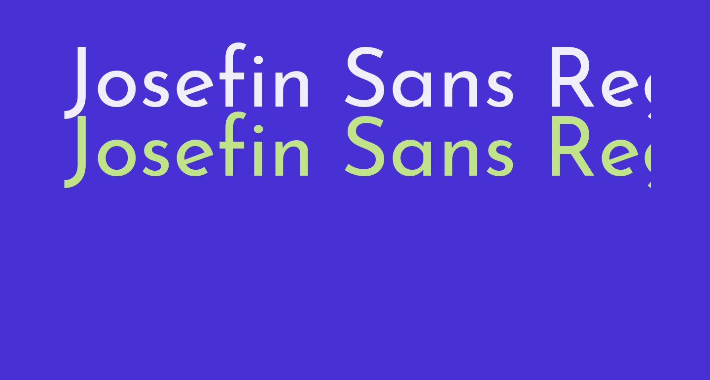 Josefin Sans Regular free Font - What Font Is