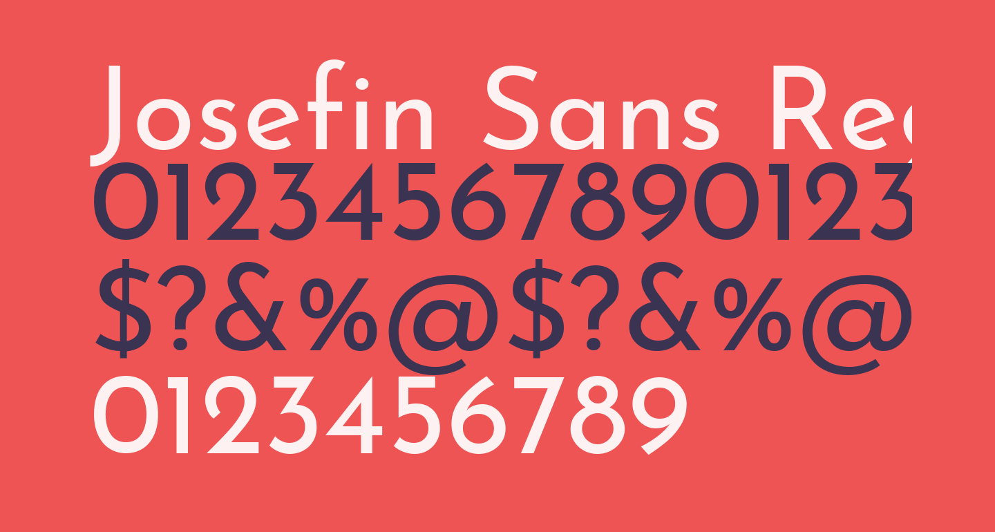 Josefin Sans Regular free Font - What Font Is