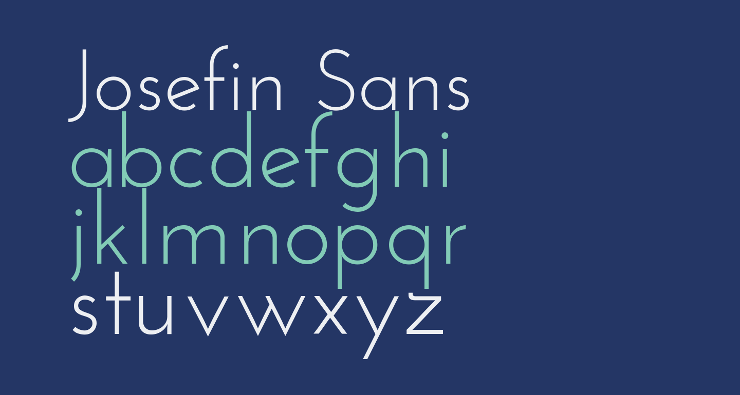 Josefin Sans free Font - What Font Is