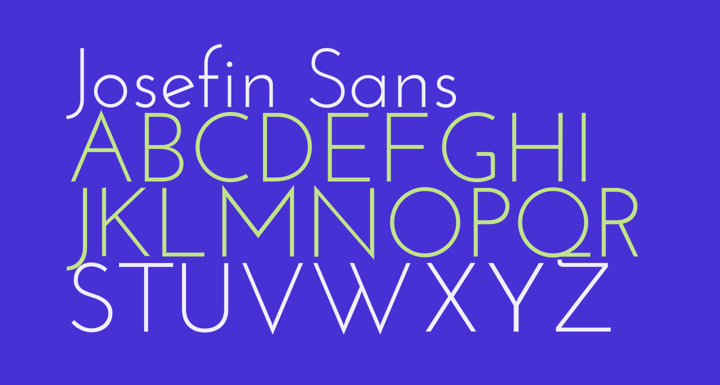 Josefin Sans free Font - What Font Is