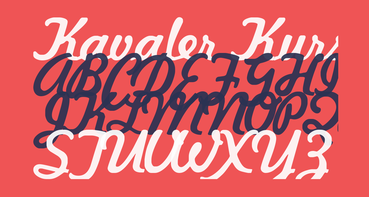 Kavaler Kursive free Font - What Font Is