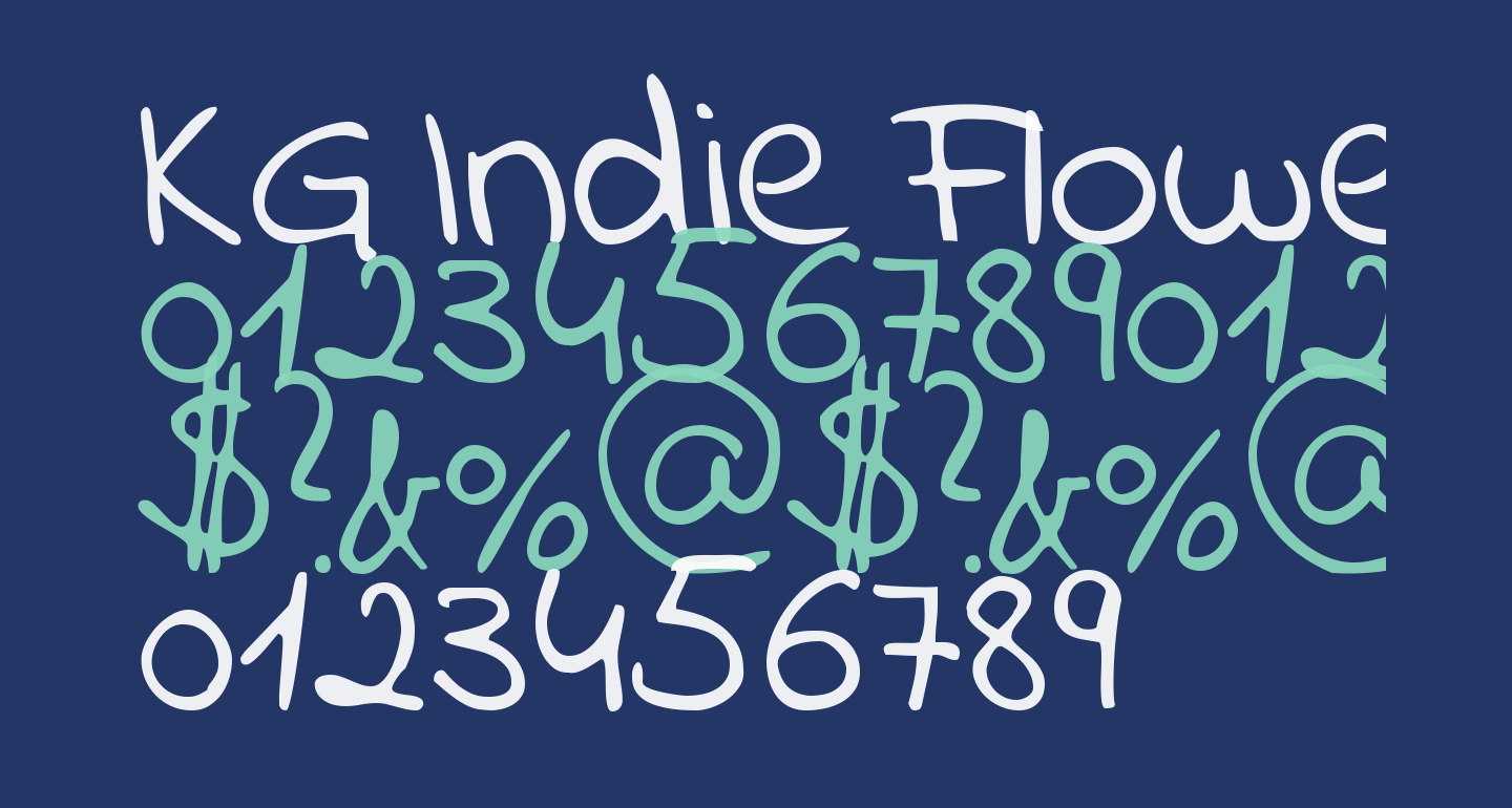 KG Indie Flower free Font - What Font Is