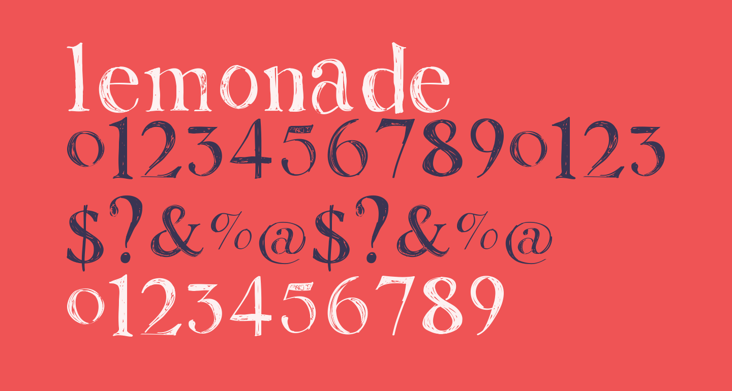 Lemonade free Font What Font Is