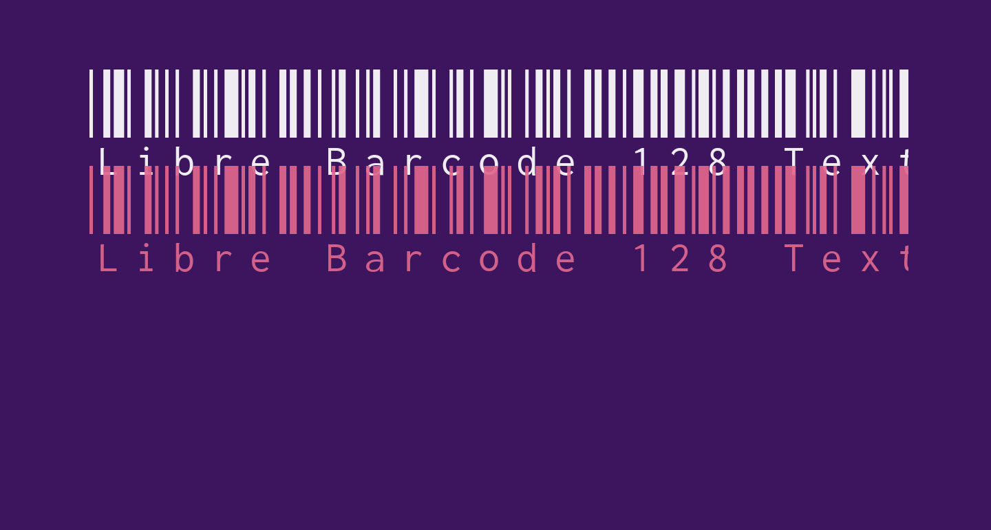 Libre Barcode 128 Text Regular free Font - What Font Is