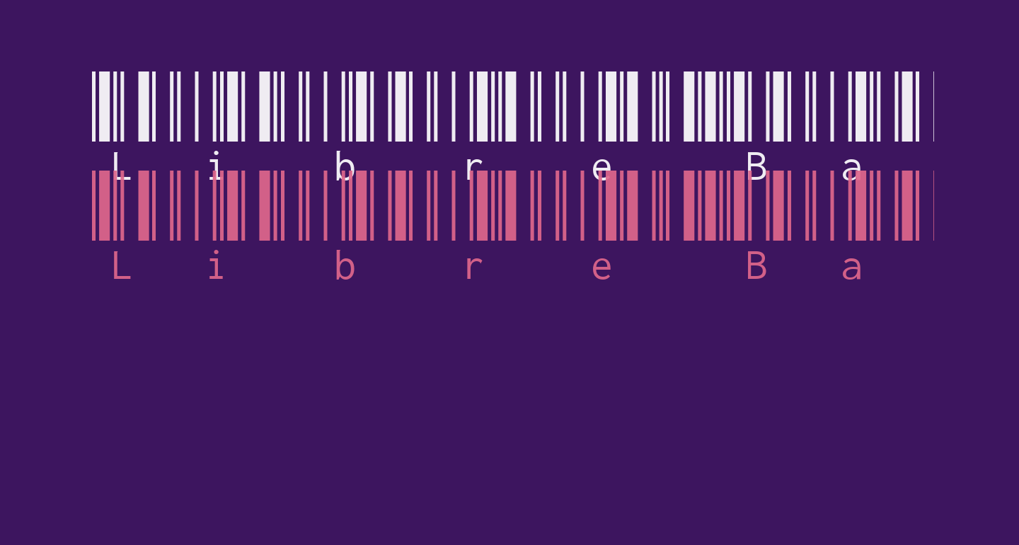 Libre Barcode 39 Extended Text Regular free Font - What Font Is
