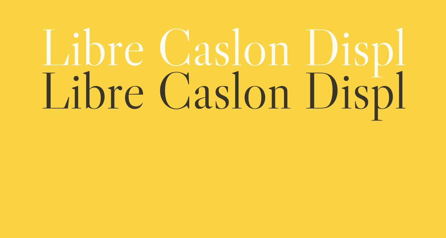 libre caslon font