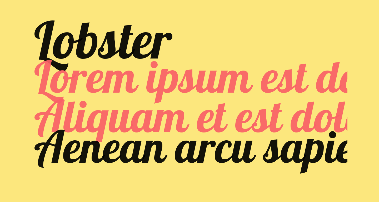 Lobster free Font What Font Is