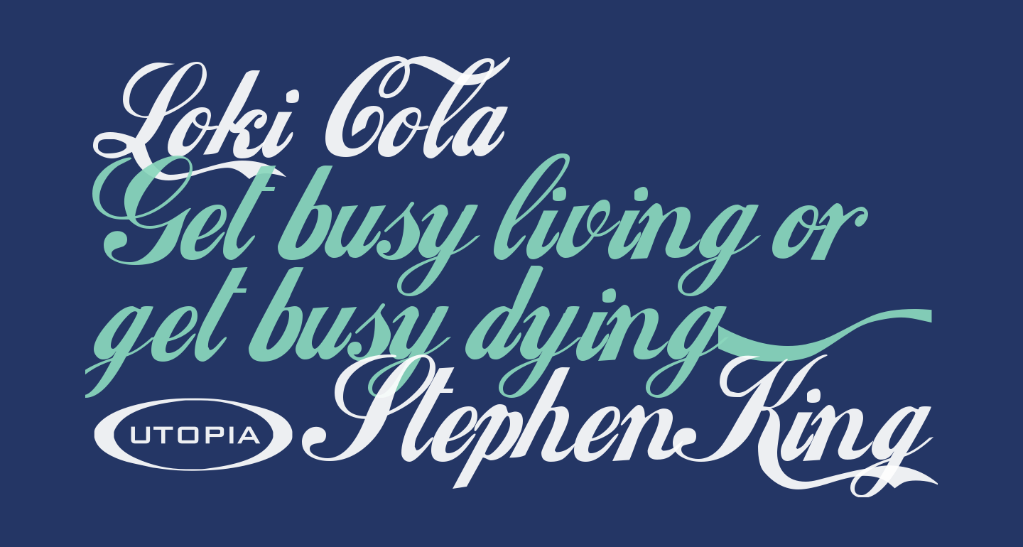 Loki Cola Free Font - What Font Is