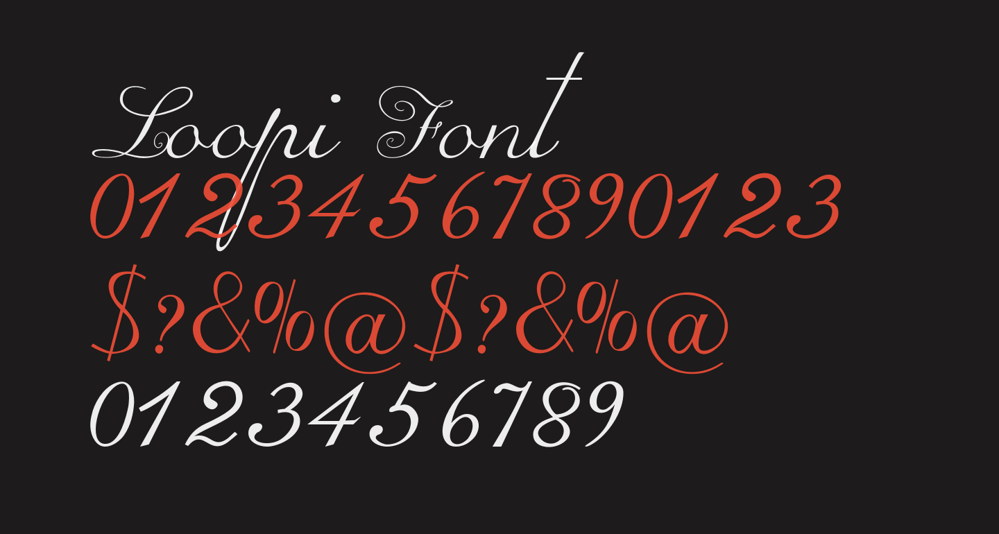loopy script font