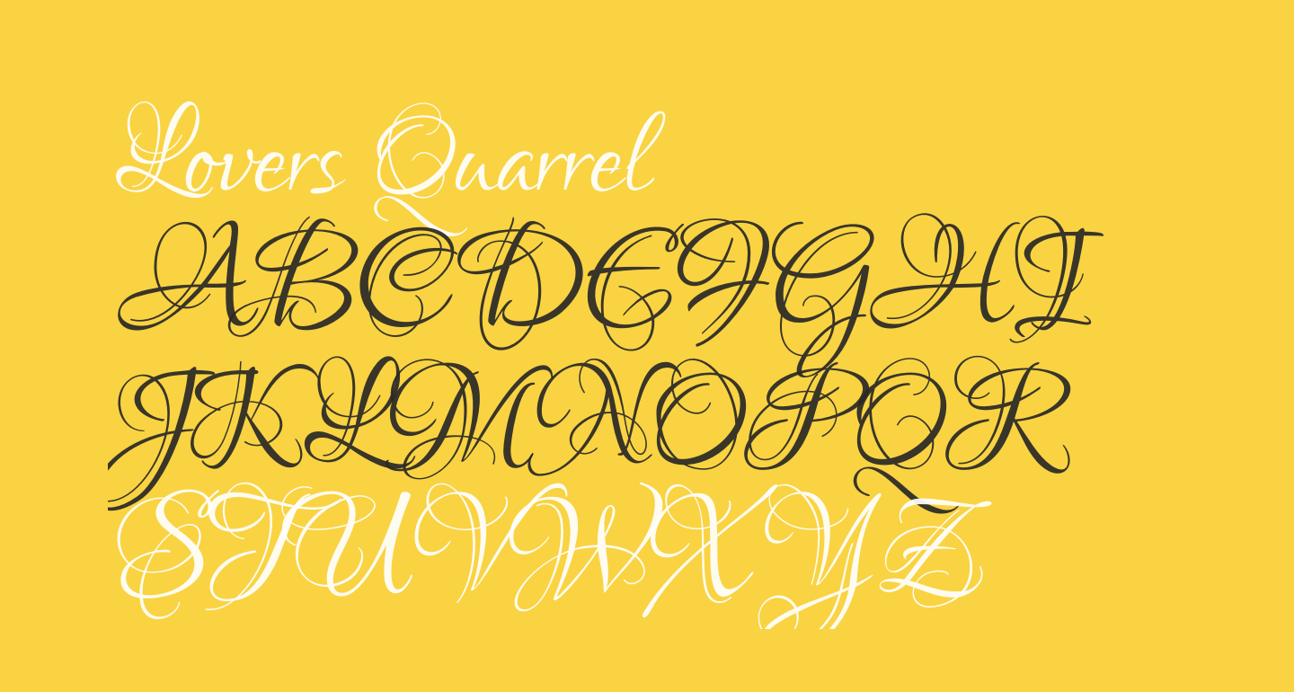 Lovers Quarrel Free Font - What Font Is