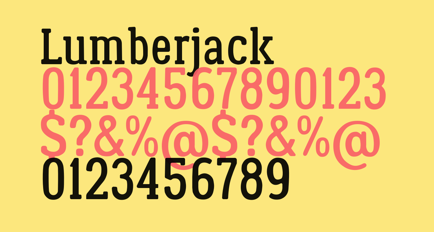 Lumberjack free Font What Font Is