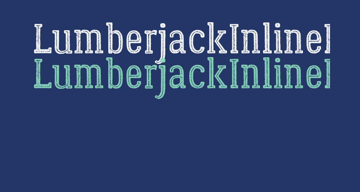 LumberjackInlineRough free Font - What Font Is