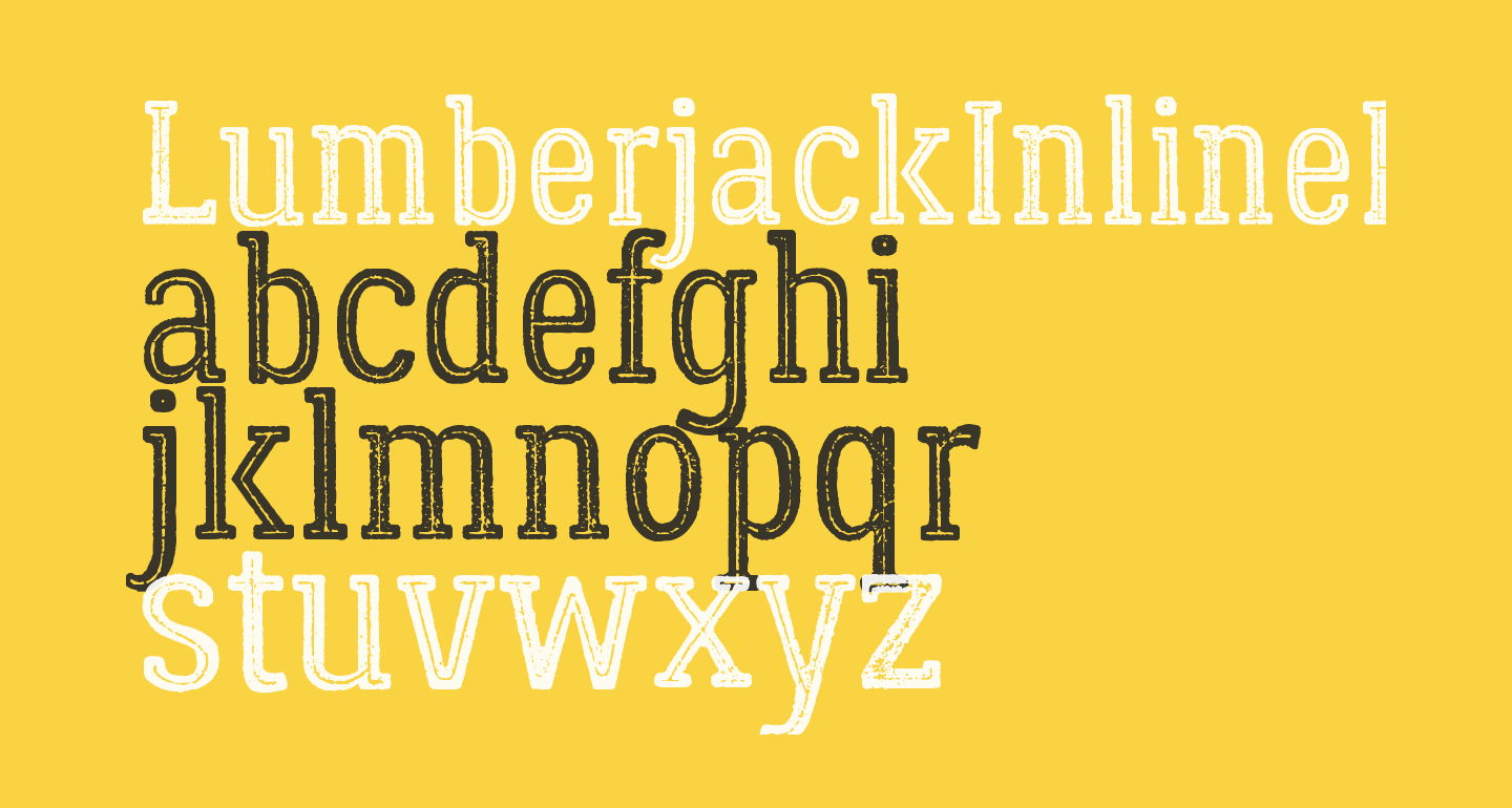 LumberjackInlineRough free Font - What Font Is