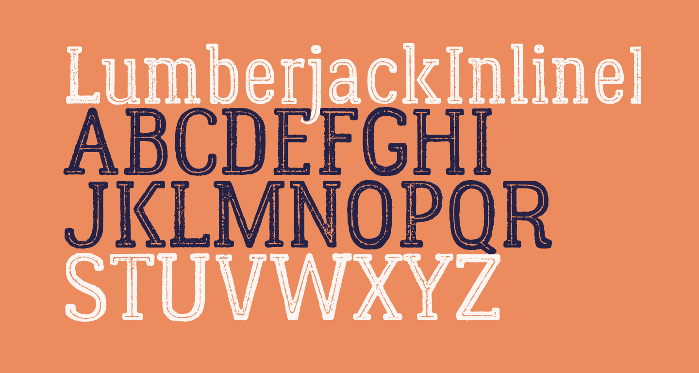LumberjackInlineRough free Font - What Font Is