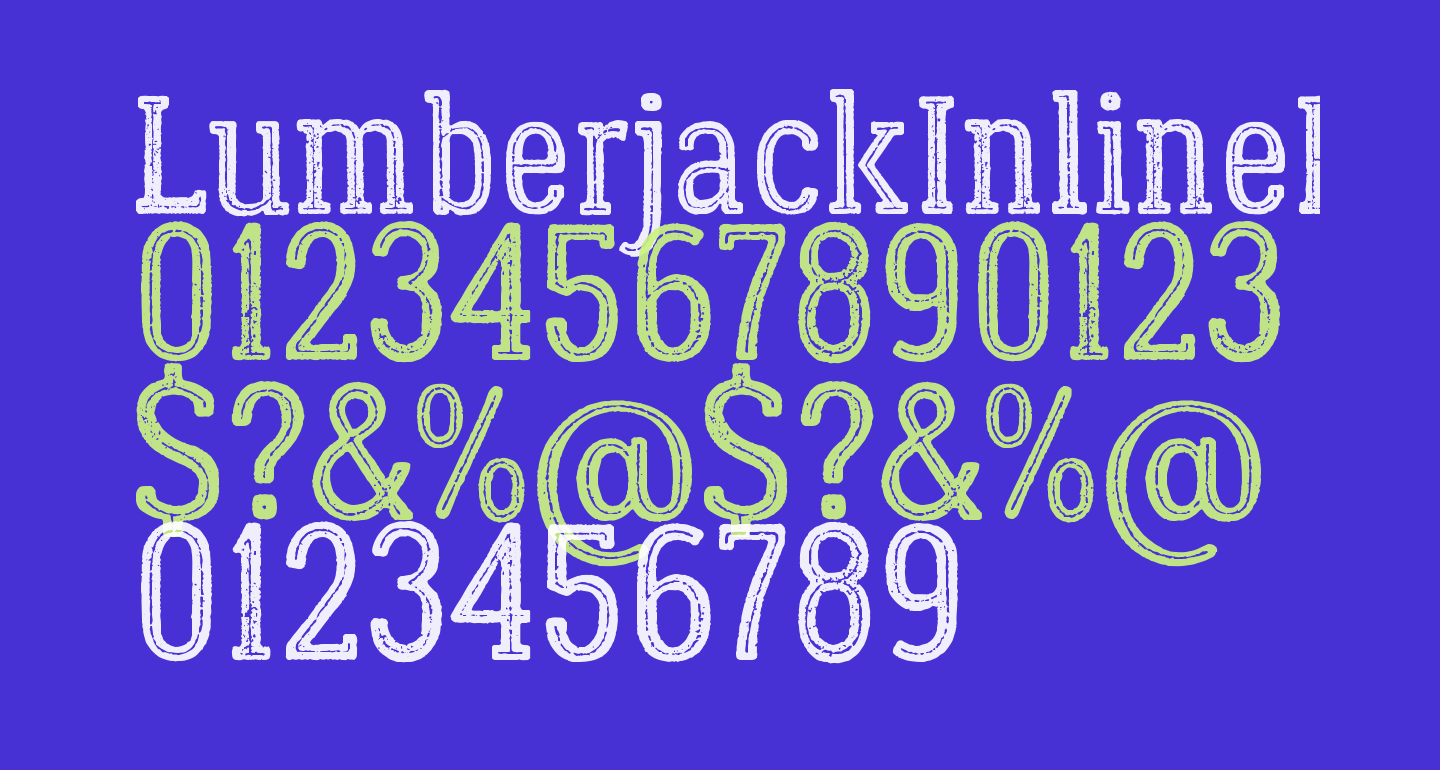 LumberjackInlineRough free Font - What Font Is