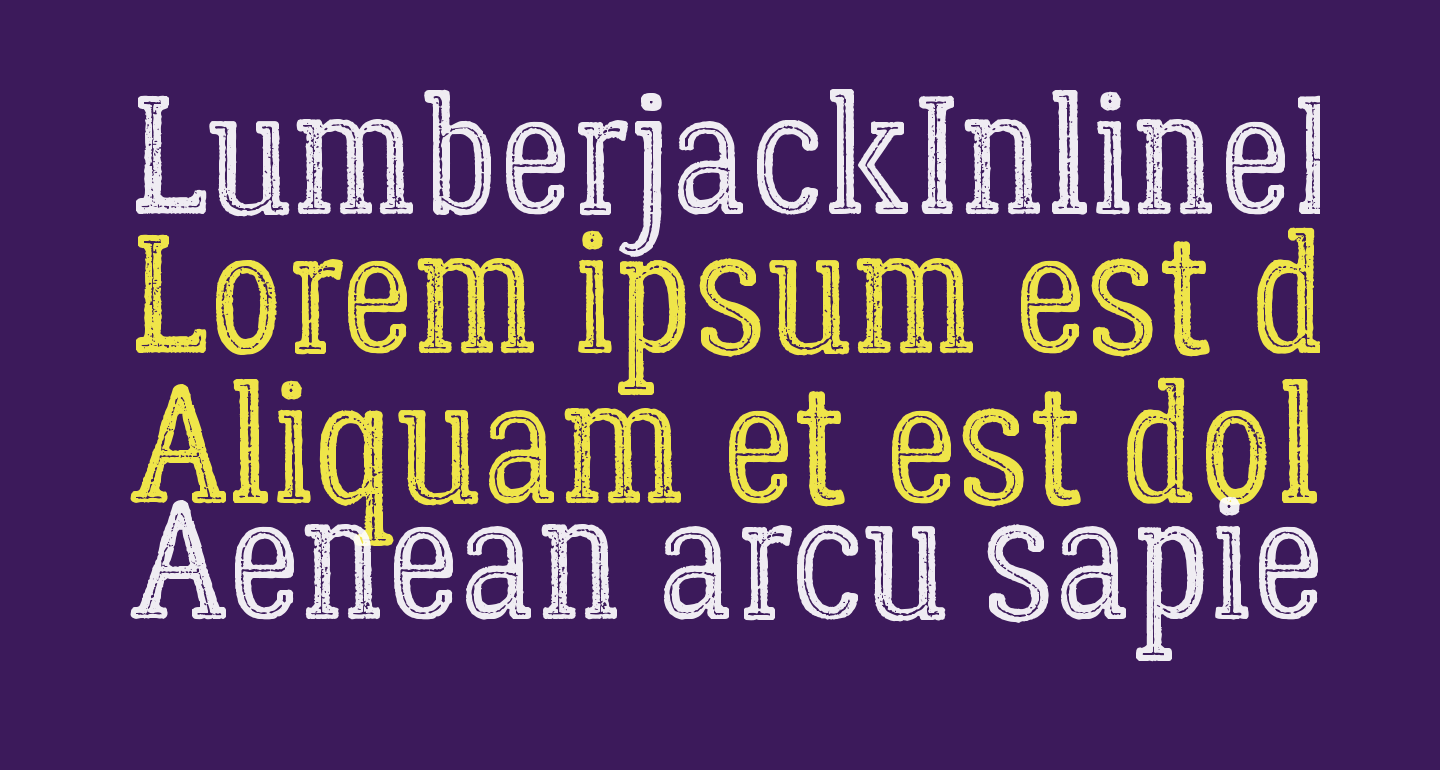 LumberjackInlineRough free Font - What Font Is