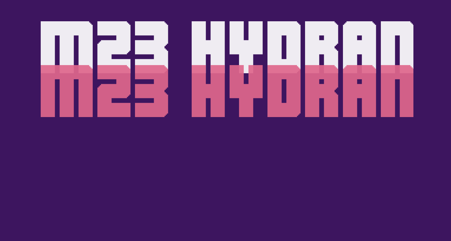 M23_HYDRANT SPECIAL free Font What Font Is
