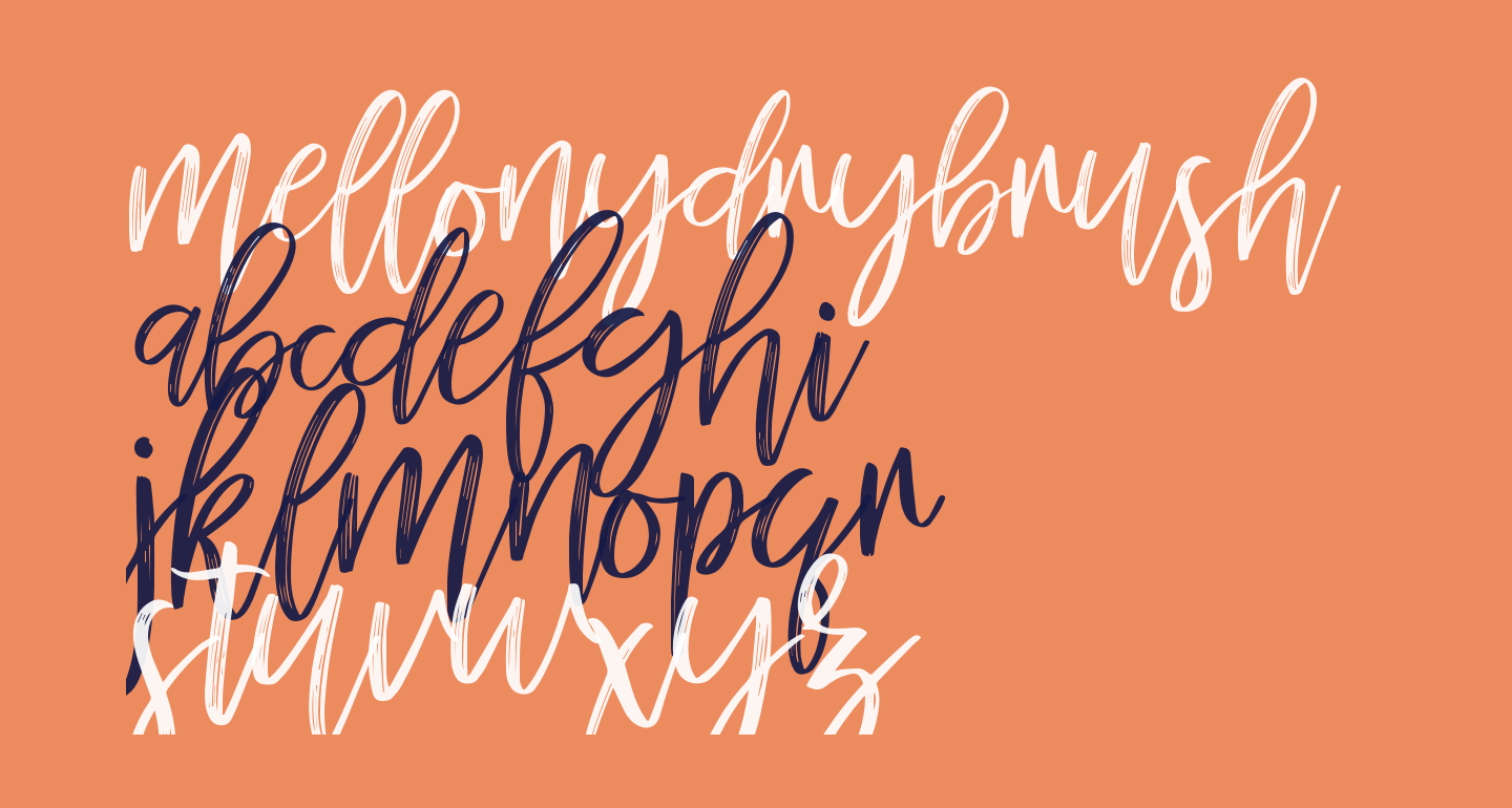 mellonydrybrush free Font What Font Is