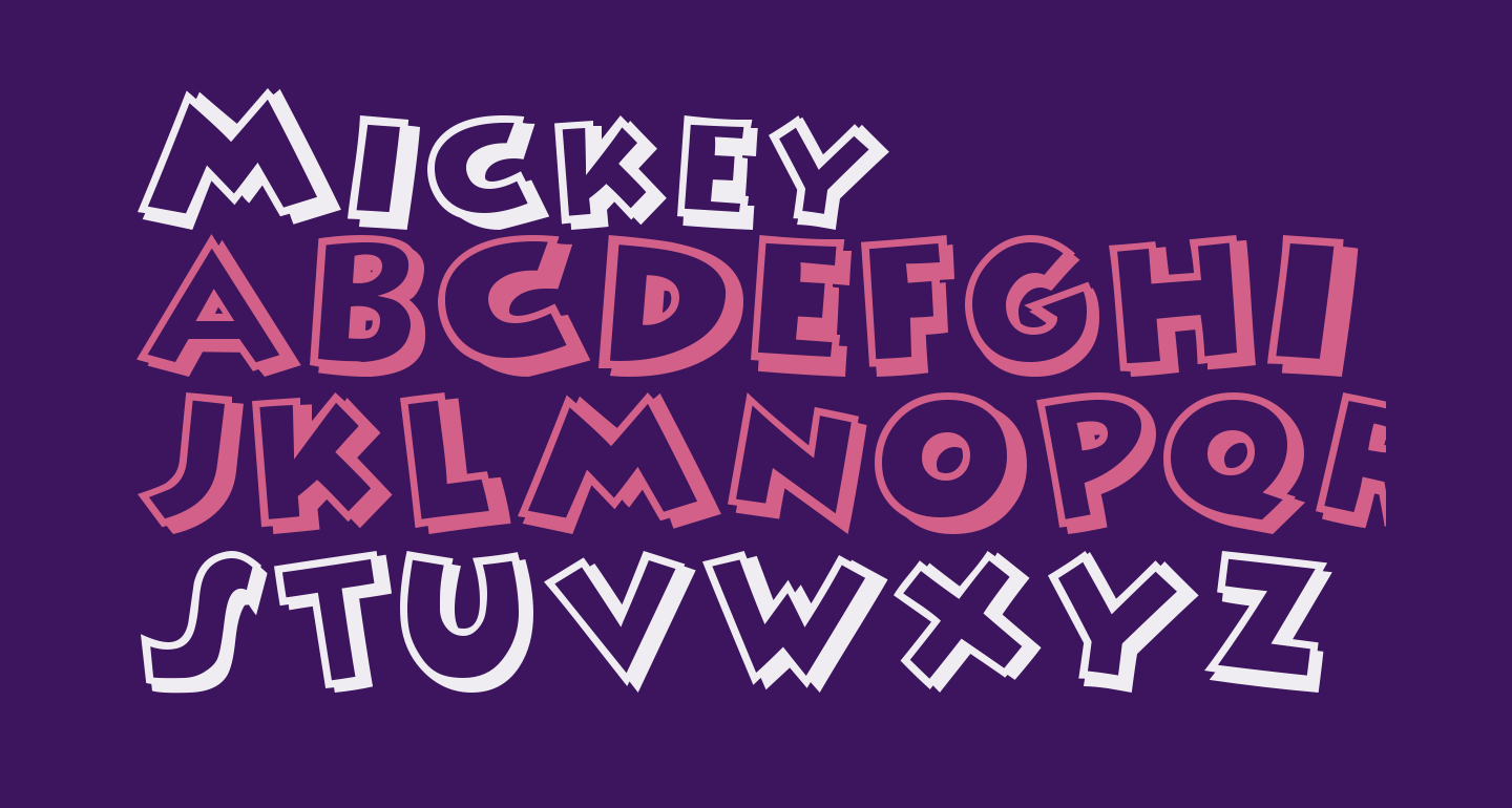 Mickey free Font - What Font Is