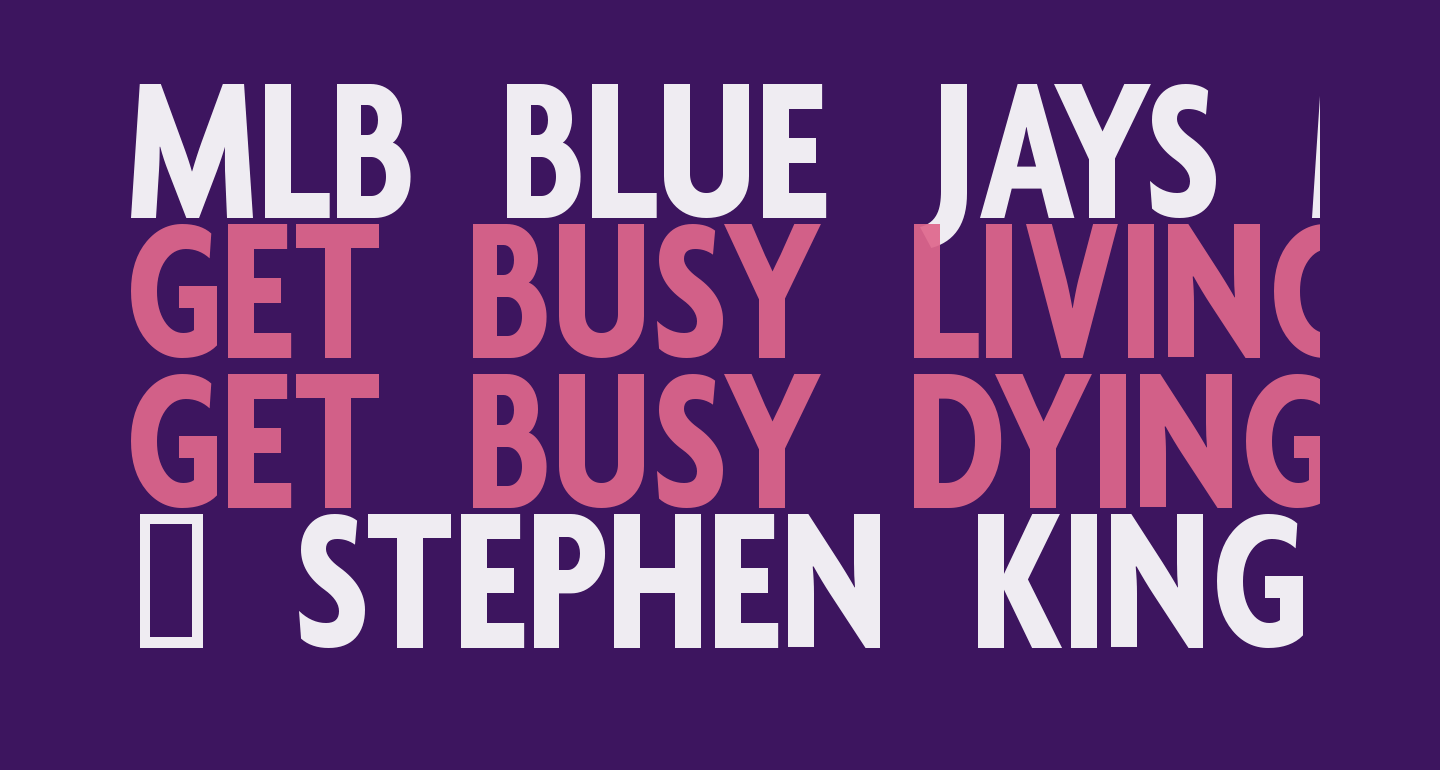 MLB Blue Jays Modern free Font What Font Is