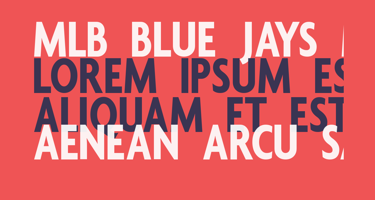 MLB Blue Jays Modern free Font What Font Is