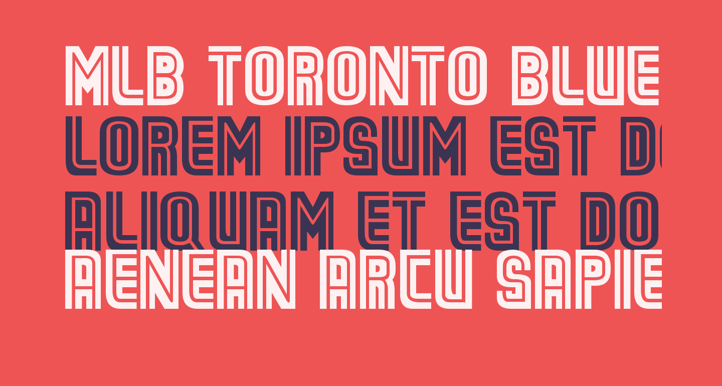 MLB Toronto Blue Jays Wilson free Font What Font Is