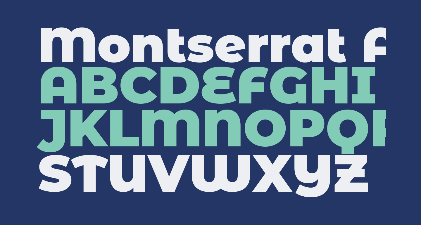 fonts similar to montserrat